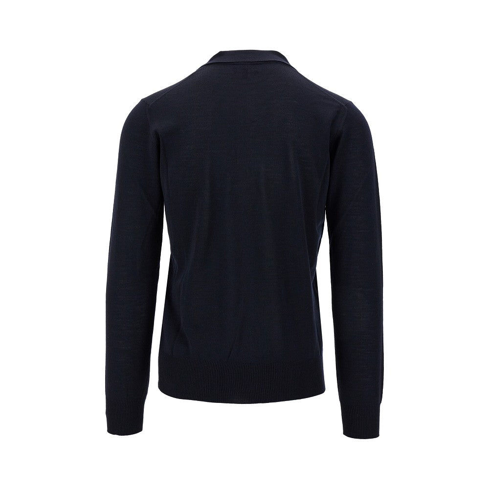 Polo a manica lunga in maglia