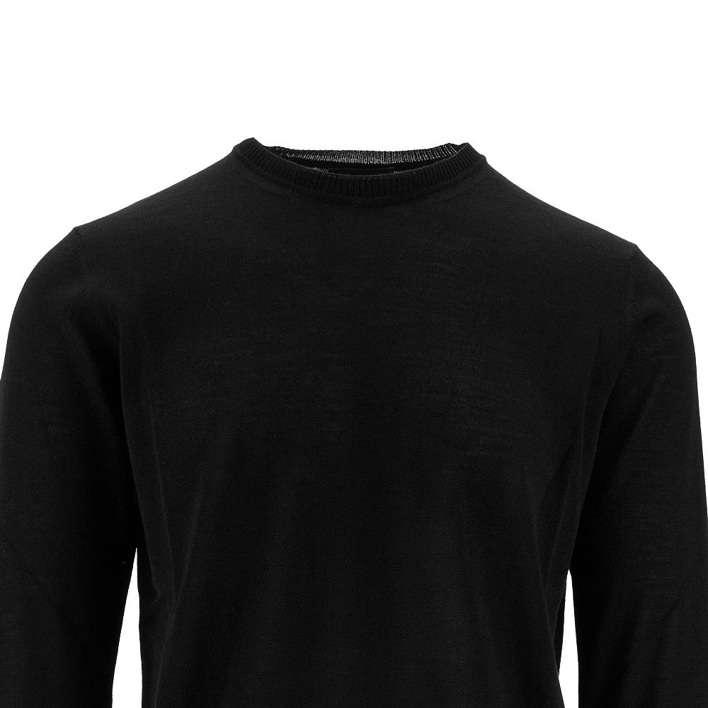 Pullover girocollo in lana
