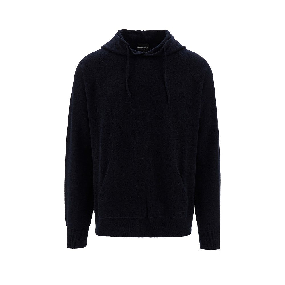 Pullover in cachemire con cappuccio