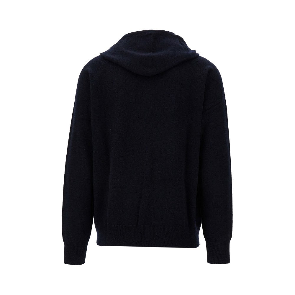 Pullover in cachemire con cappuccio