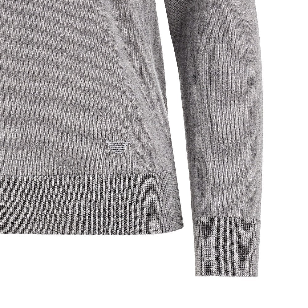 Virgin wool crewneck sweater