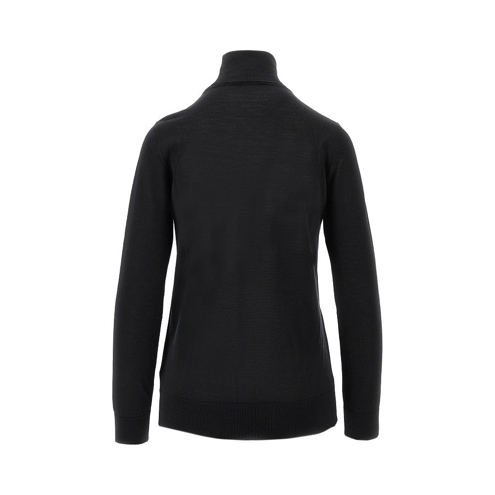 Pullover a collo alto in lana