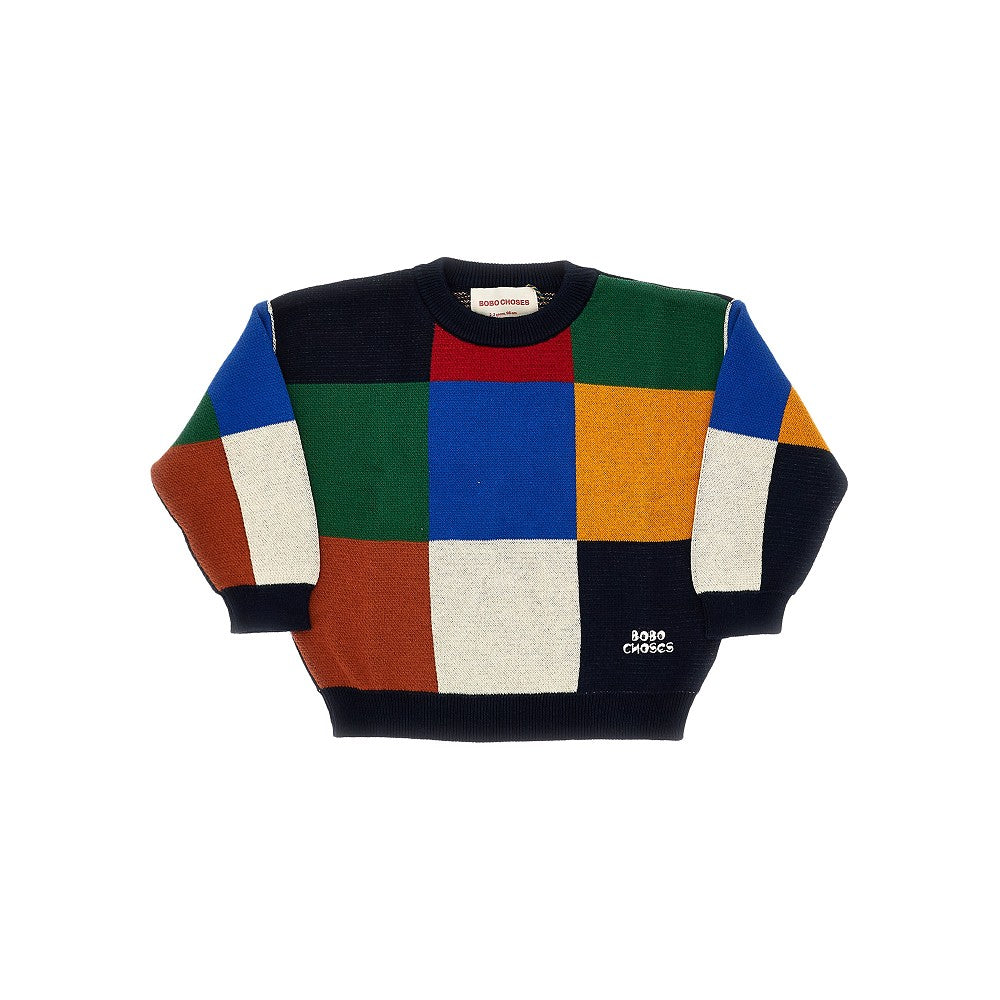 Pullover multicolore 'Tiles'