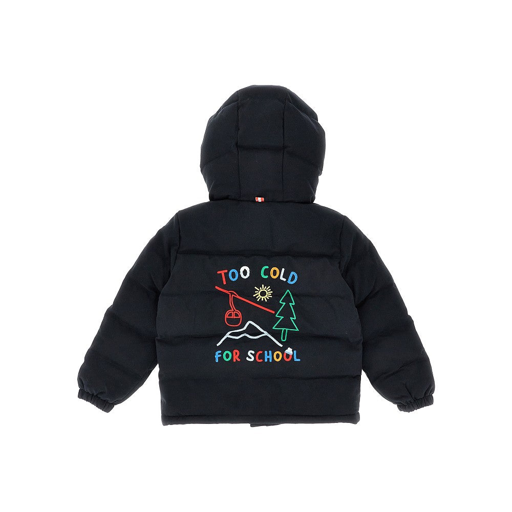 'Too Cold For School' flannel padded jacket