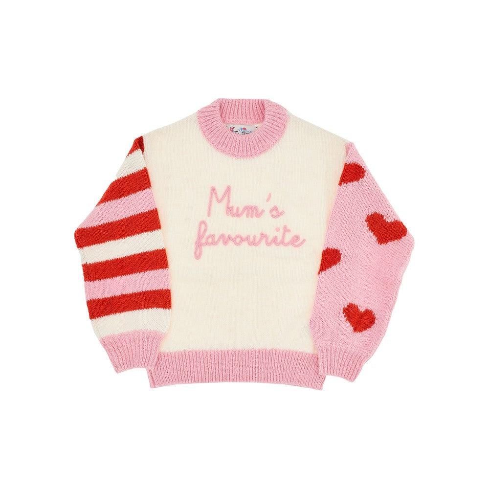 Pullover con ricamo 'Mom's favourite'
