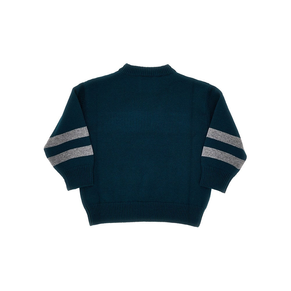 Pullover girocollo in maglia con logo