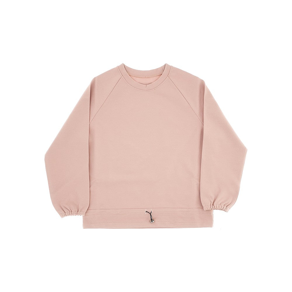 Viscose-blend sweatshirt with drawstring