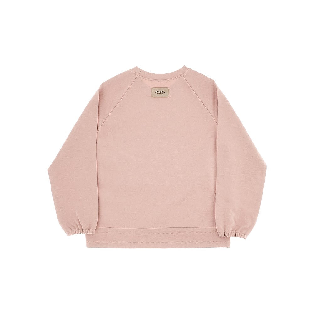 Viscose-blend sweatshirt with drawstring