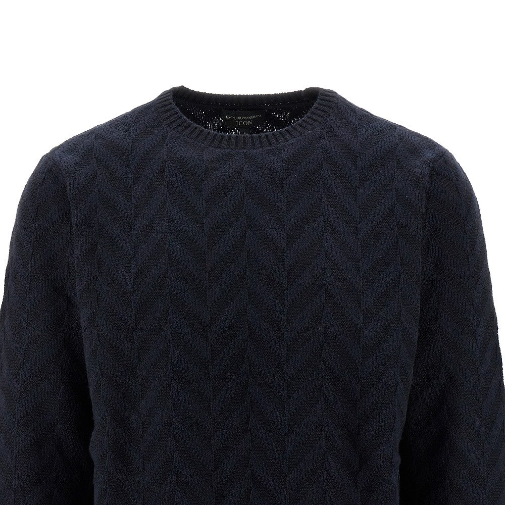 Pullover in lana jacquard ICON