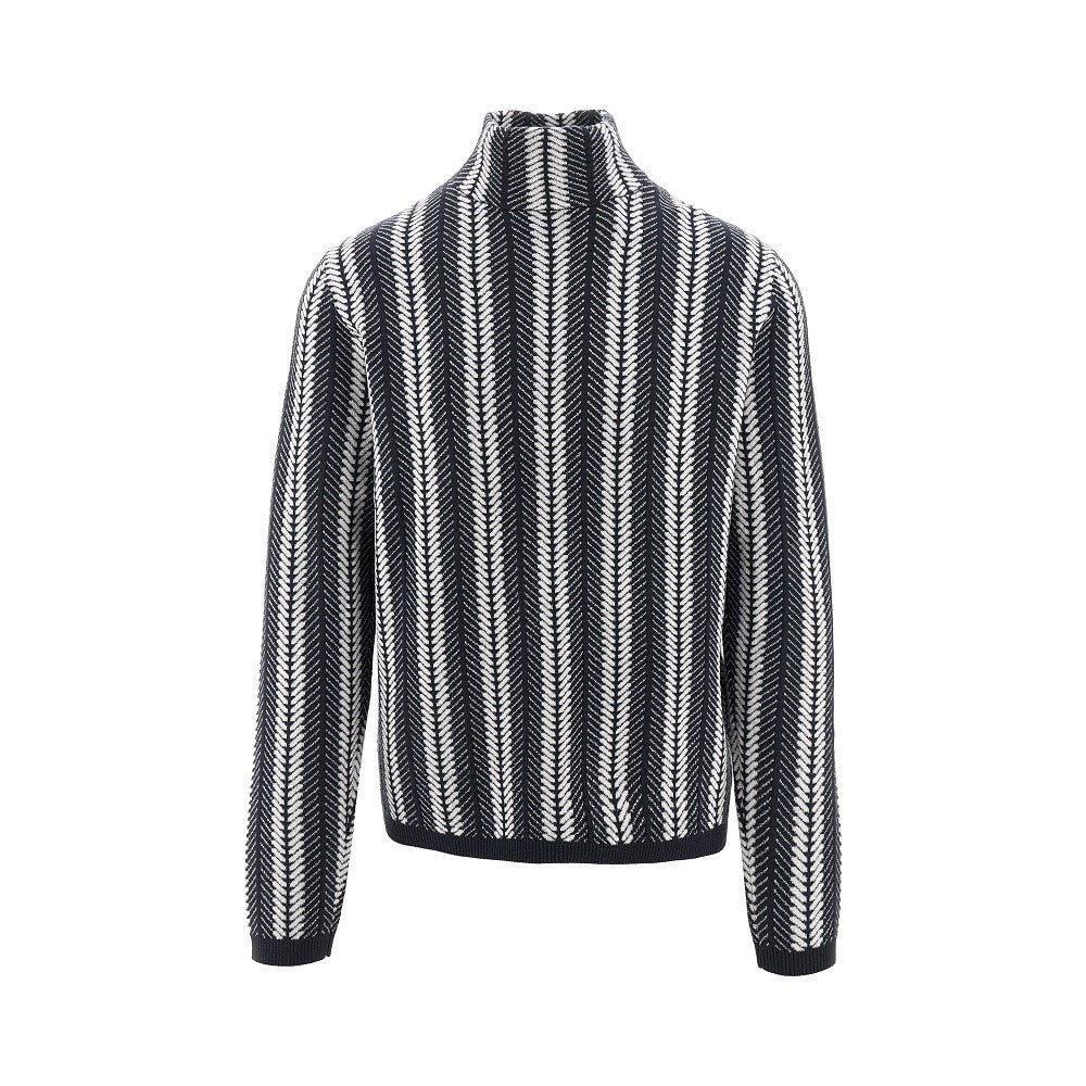 Pullover in misto lana jacquard