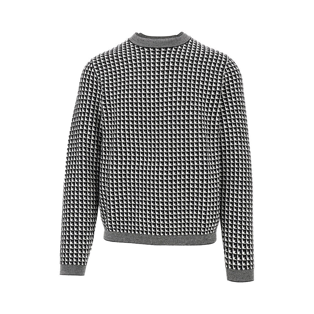 Eagles motif jacquard wool sweater