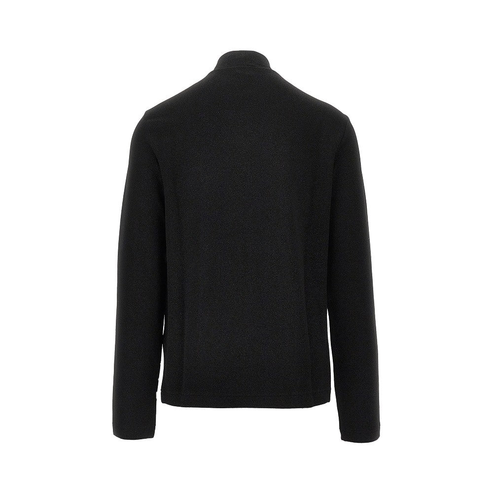 Lurex jersey mock turtleneck sweater
