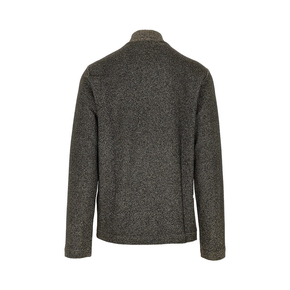 Lurex jersey mock turtleneck sweater