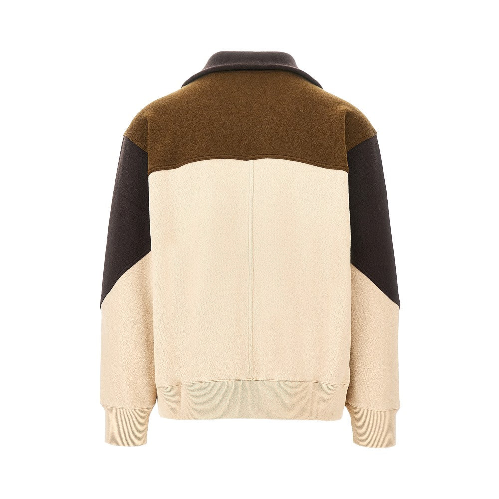 Pullover in maglia color block