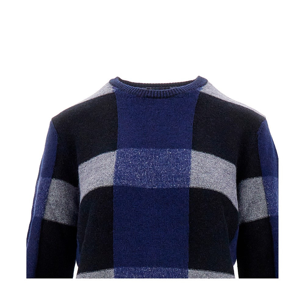 Pullover in lana e cachemire a quadri