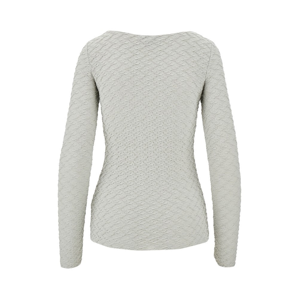 3D motif jersey T-shirt