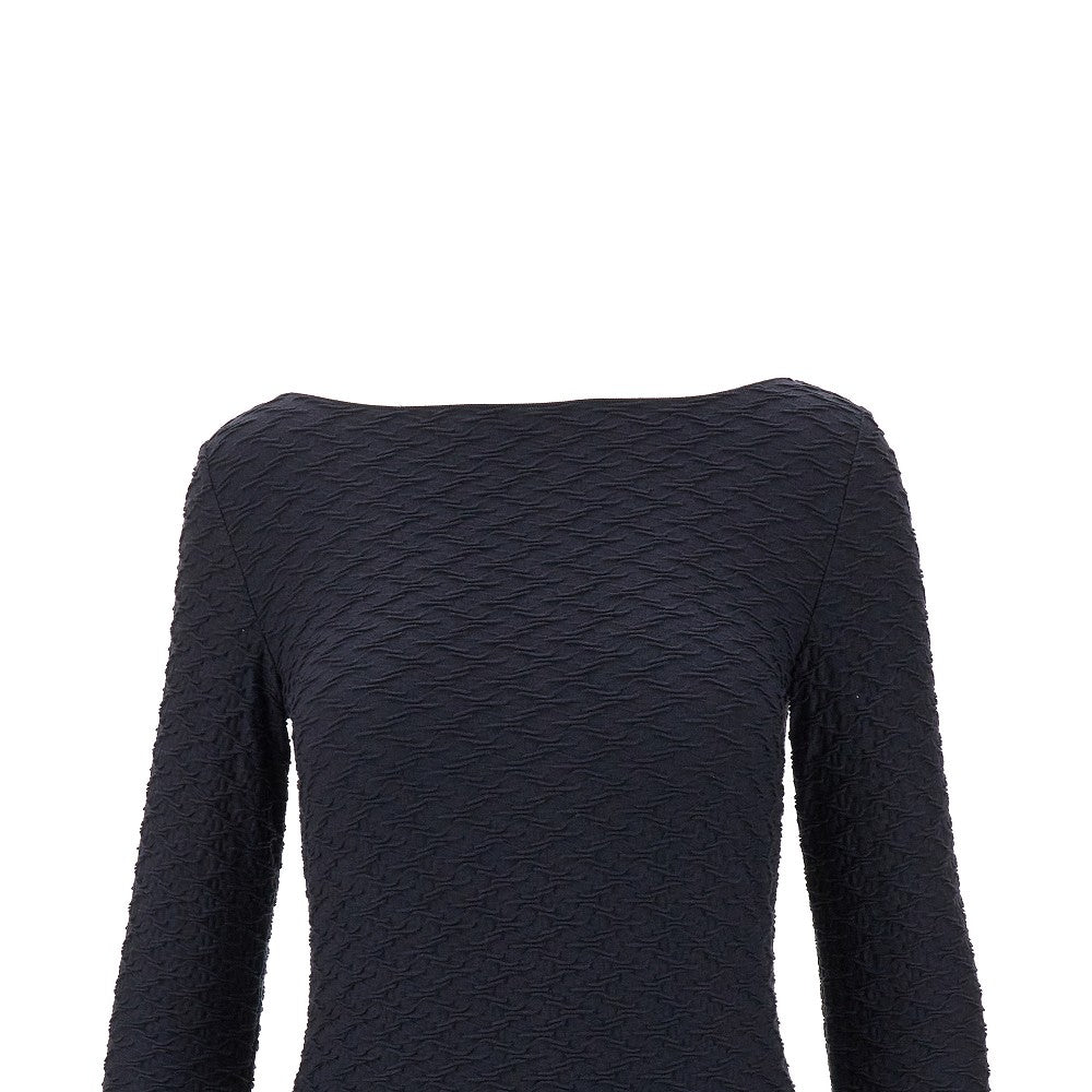 3D motif jersey T-shirt