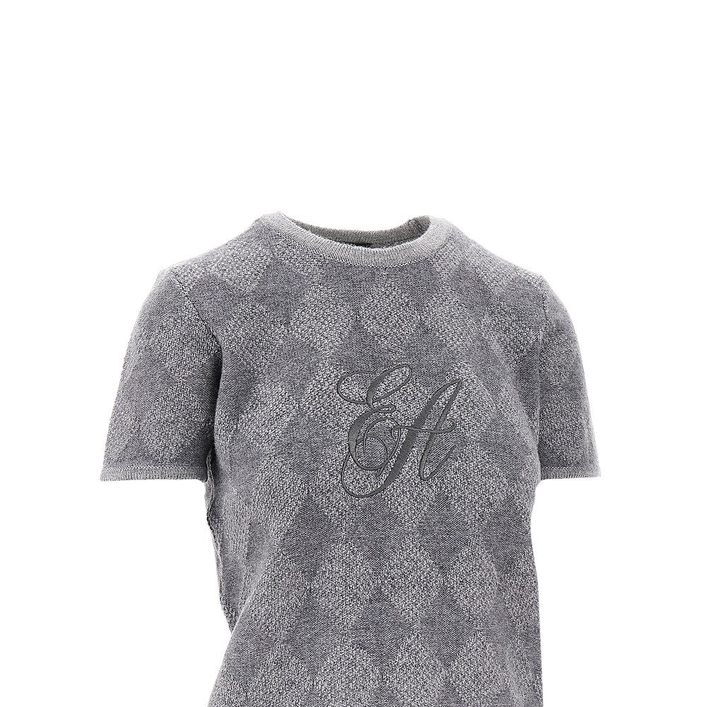 Pullover in misto cachemire a rombi