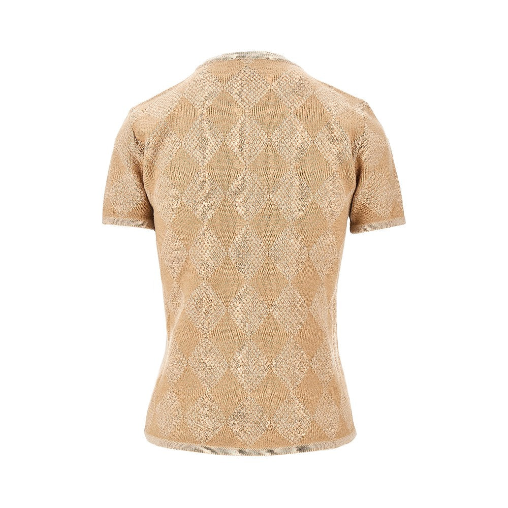 Pullover in misto cachemire a rombi
