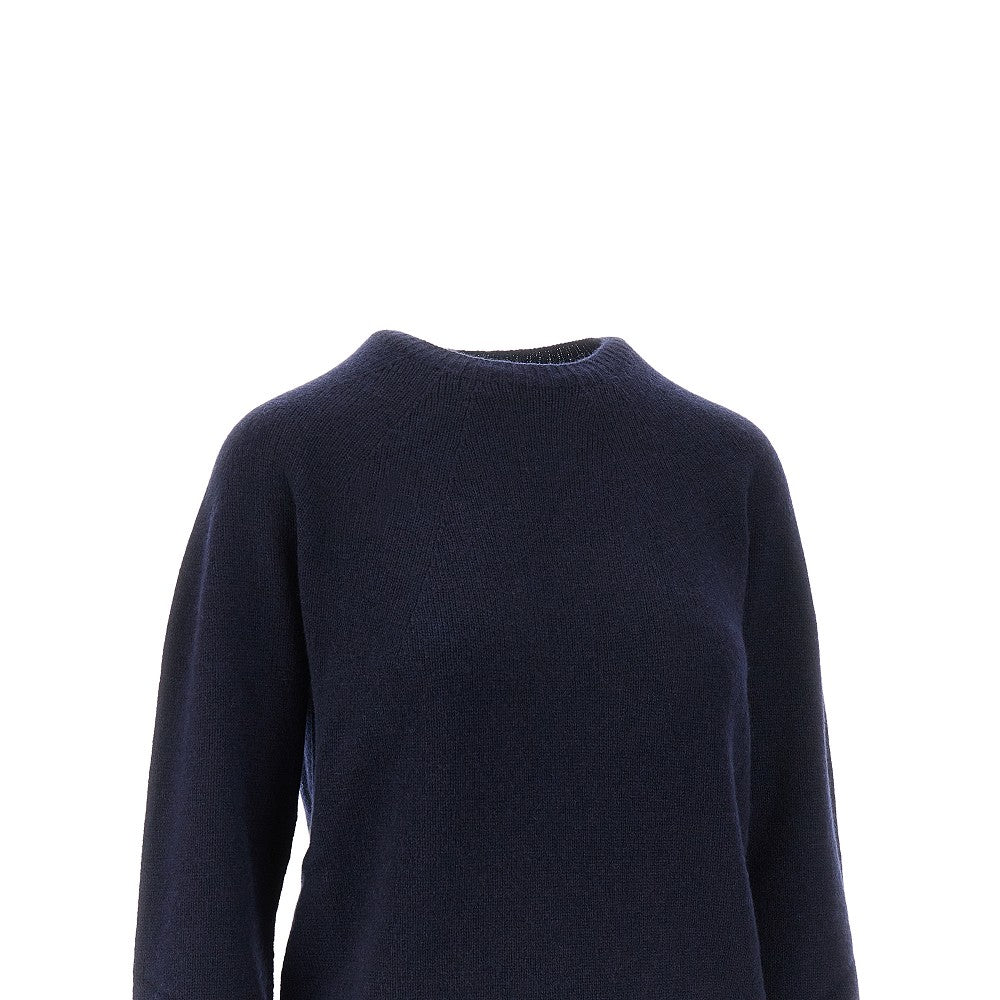 Pullover girocollo in cachemire