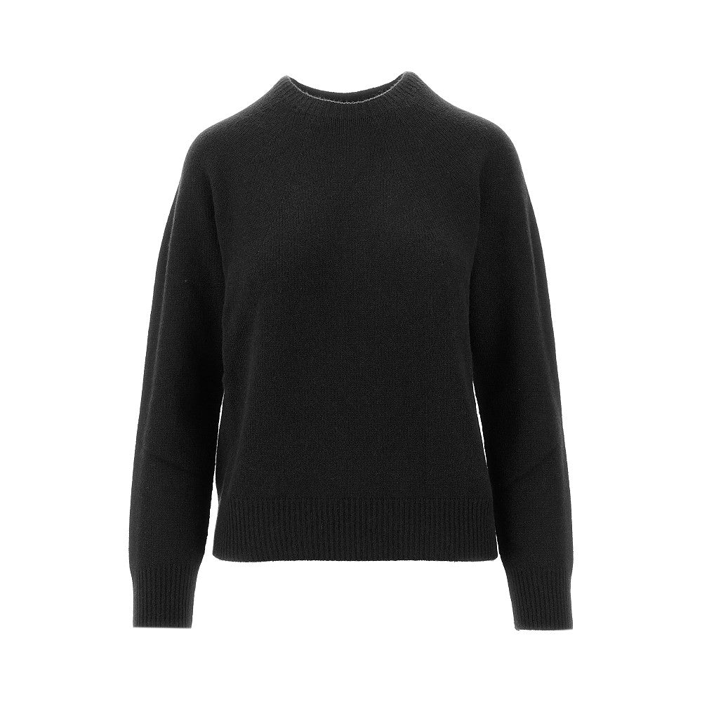 Pullover girocollo in cachemire