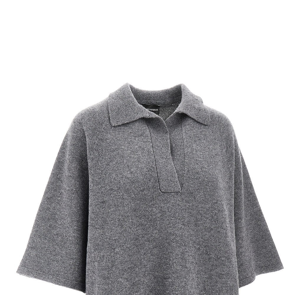 Wool and cashmere polo sweater