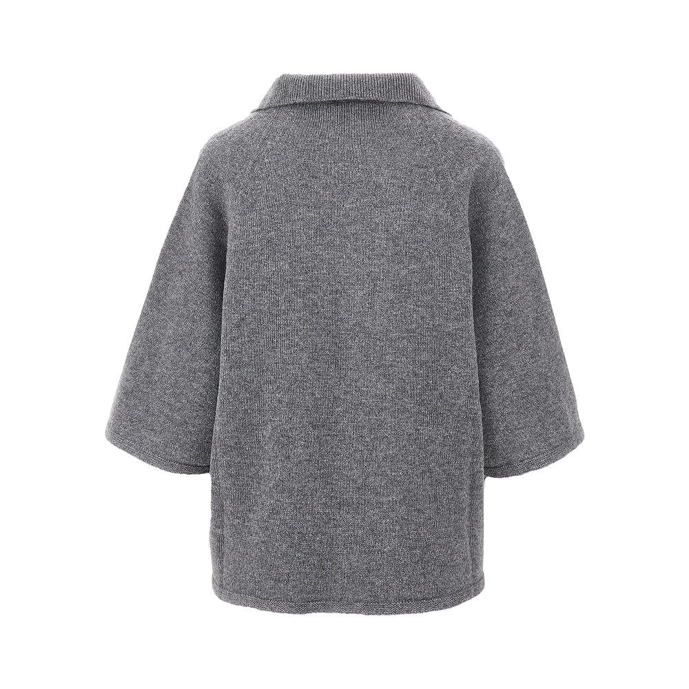 Wool and cashmere polo sweater