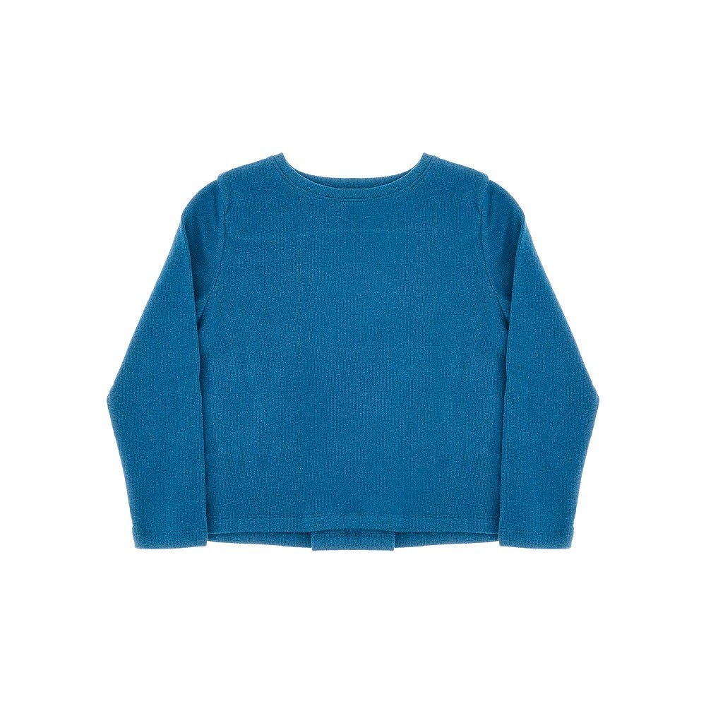 Maglia girocollo con piega sul retro