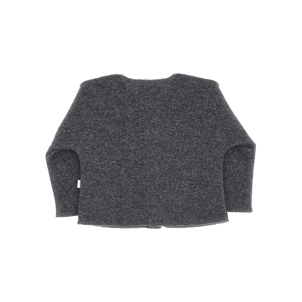 Cardigan doppiato in misto lana