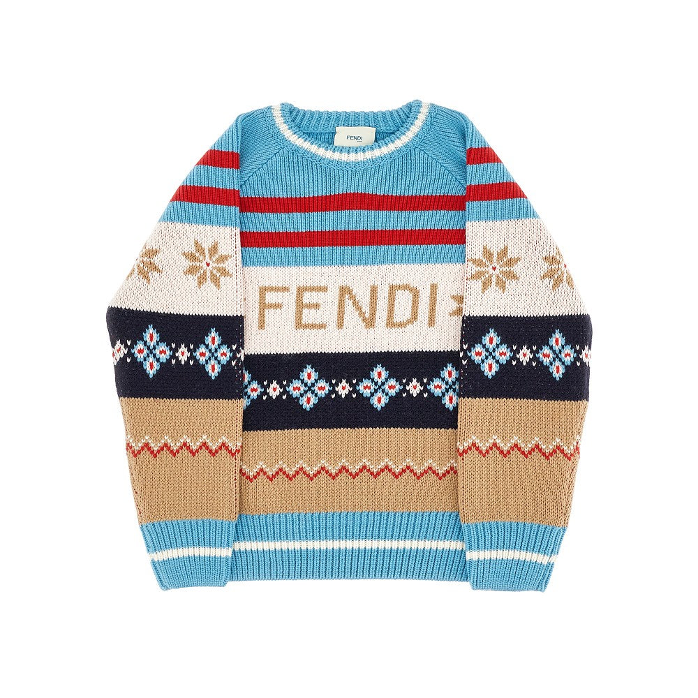 Pullover in lana jacquard