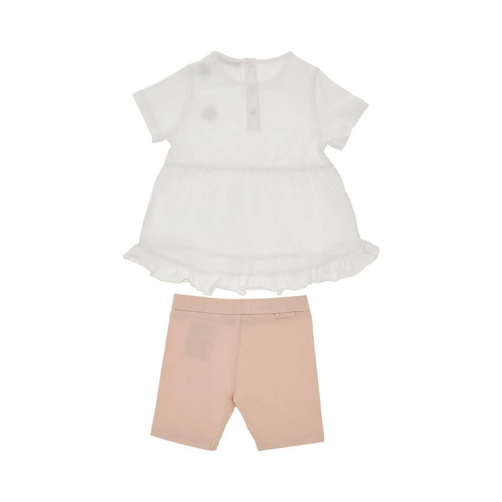 Stretch jersey two-piece set