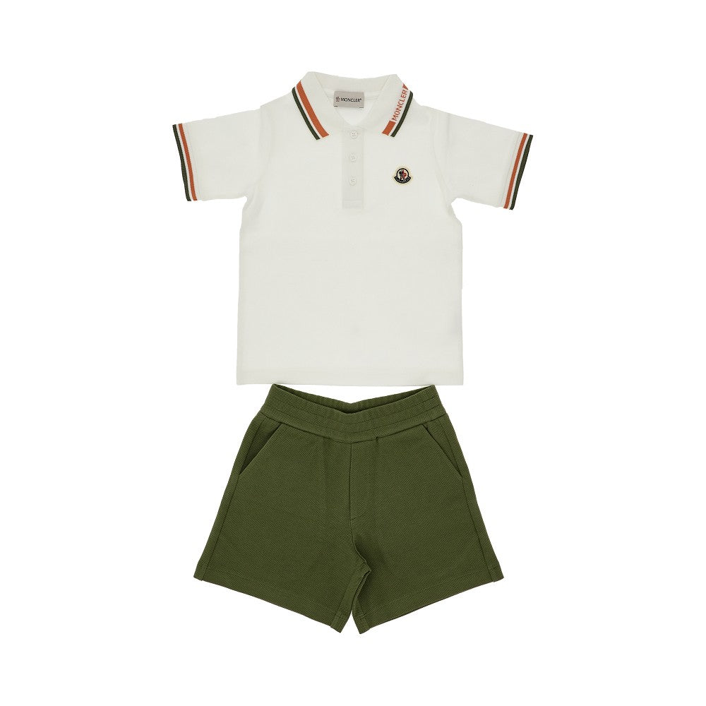 Two-piece cotton piquet set