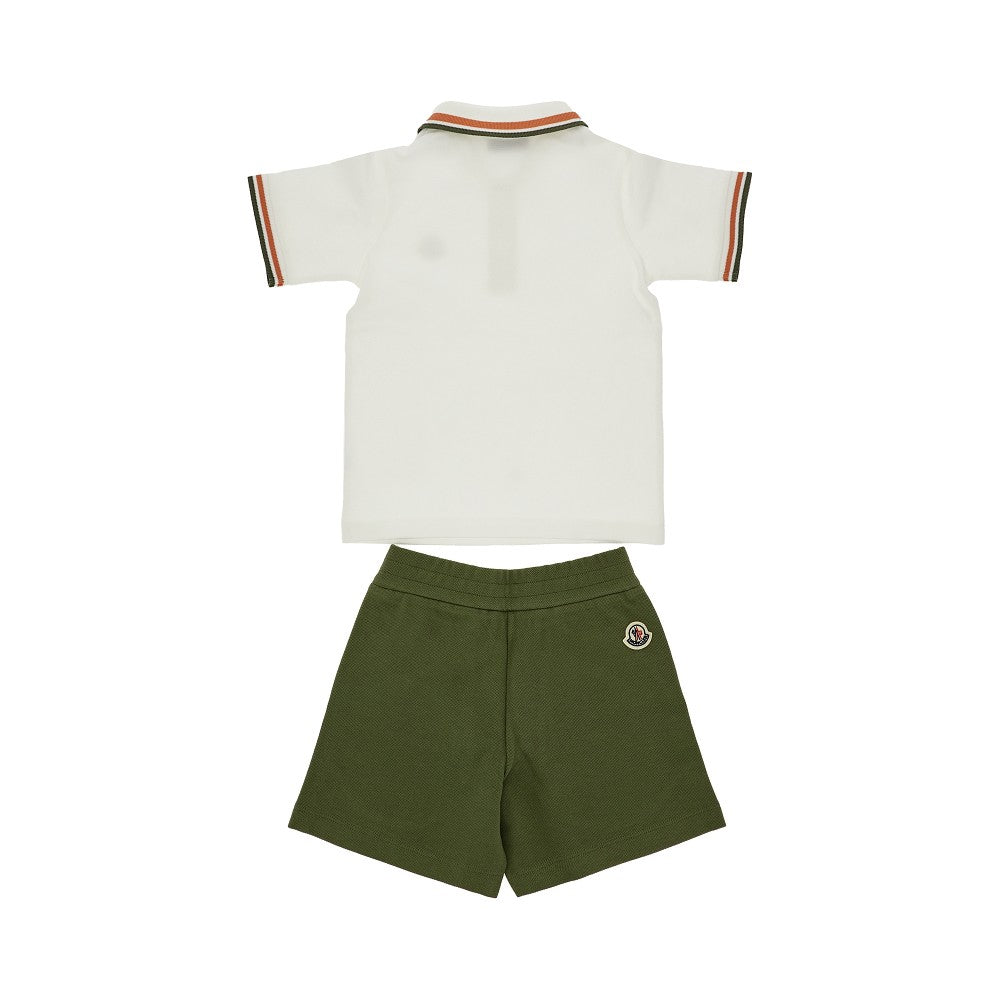 Two-piece cotton piquet set