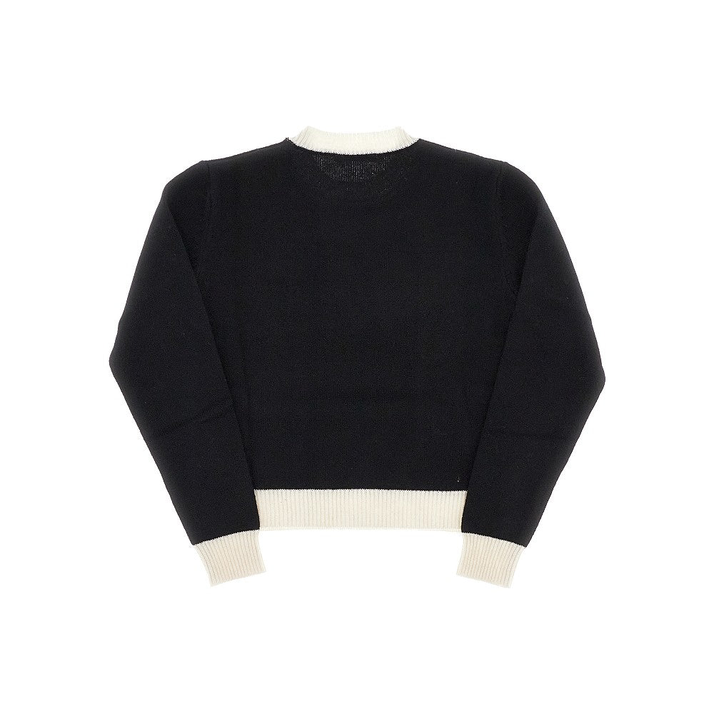Pullover in lana e cachemire con logo