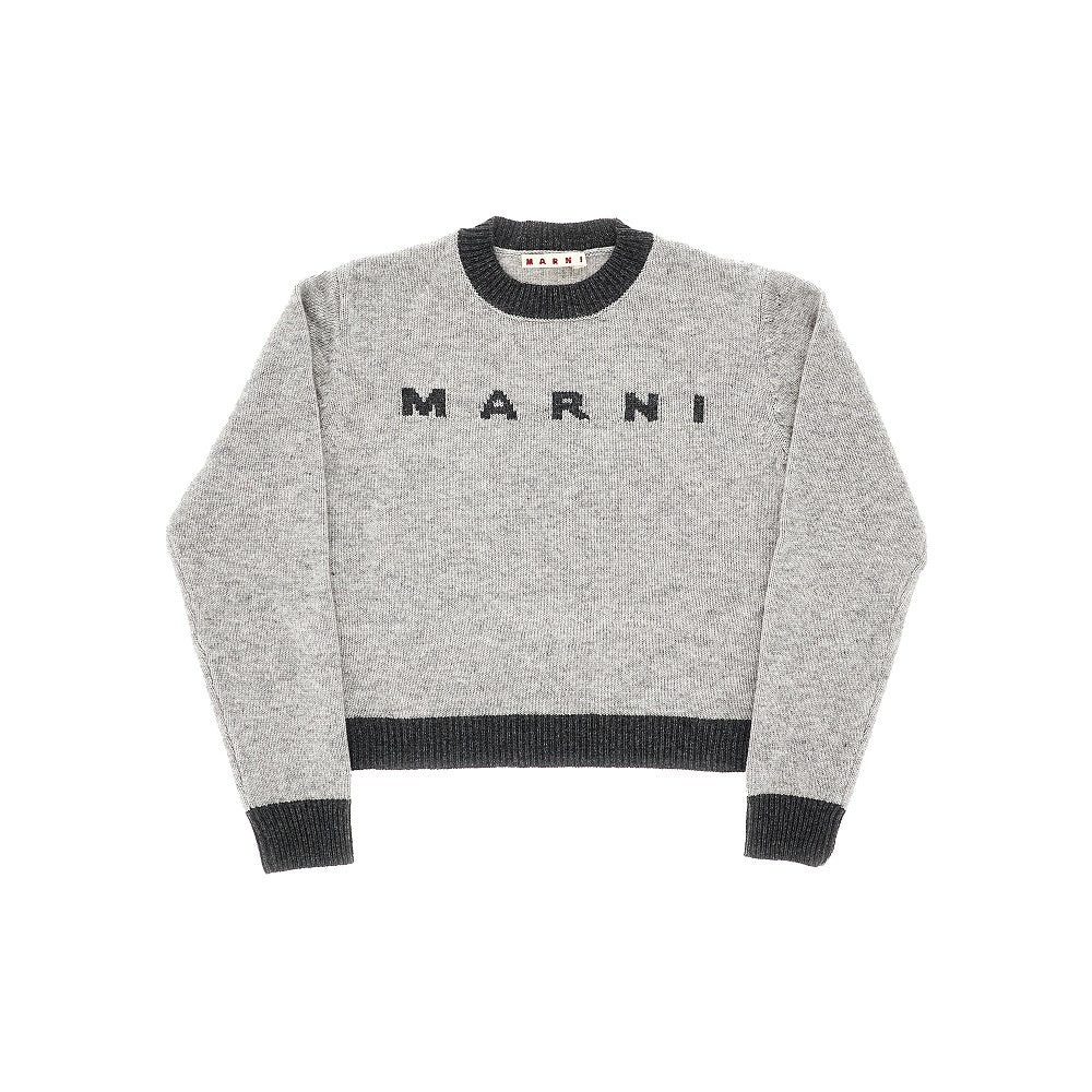 Pullover in lana e cachemire con logo