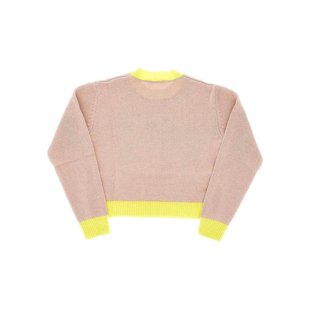 Pullover in lana e cachemire con logo
