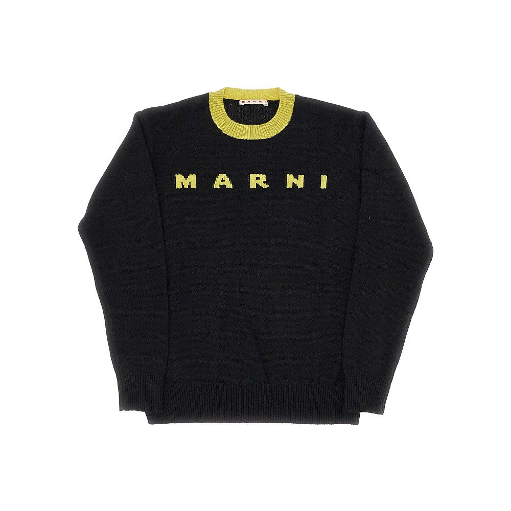 Pullover in lana e cachemire con logo