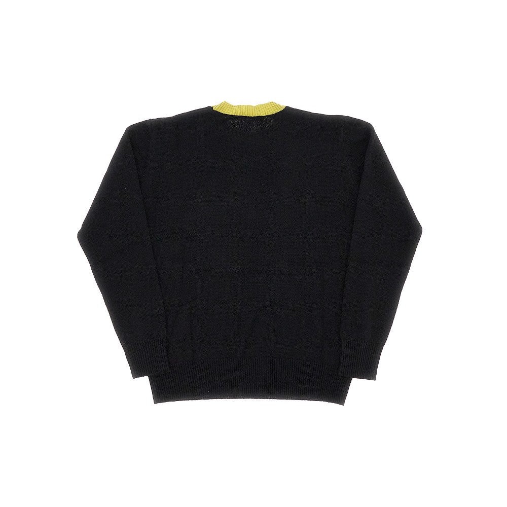 Pullover in lana e cachemire con logo