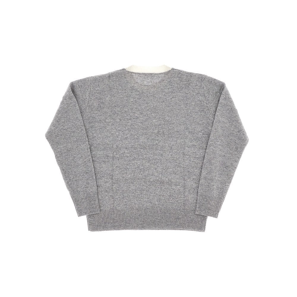 Wool and cashmere sweater with logo