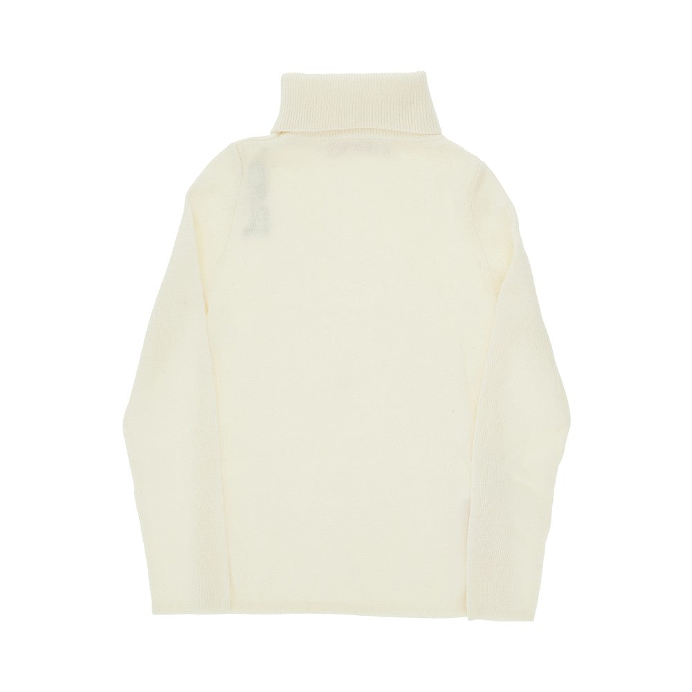 Pullover in misto lana con logo ricamato