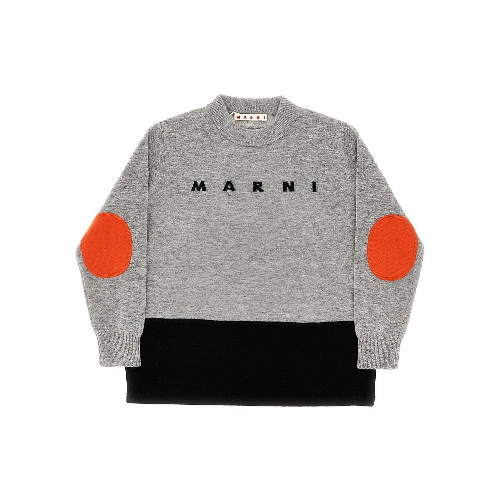 Bicolour wool-blend sweater
