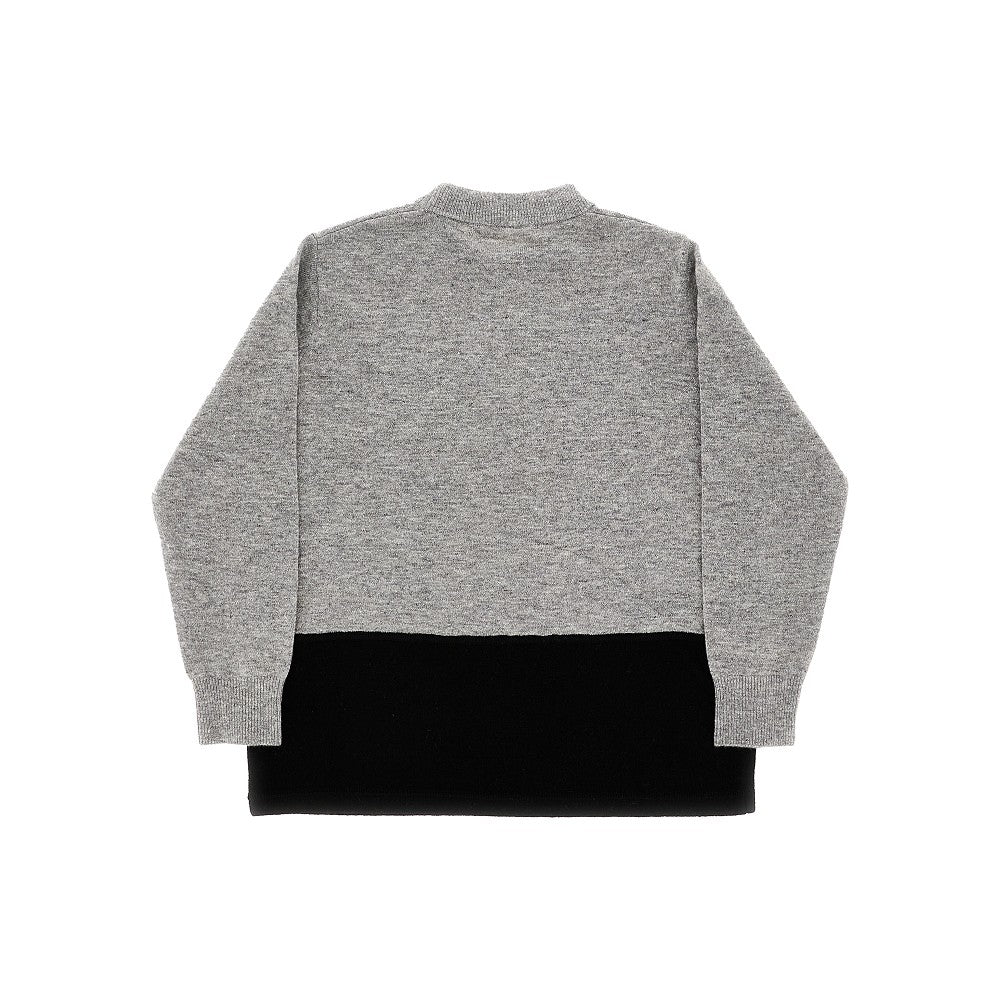 Bicolour wool-blend sweater