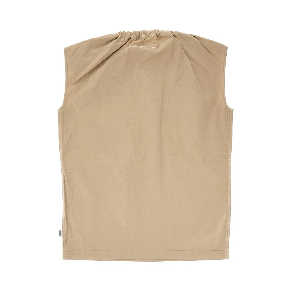 Mini abito in gabardine con tasche cargo