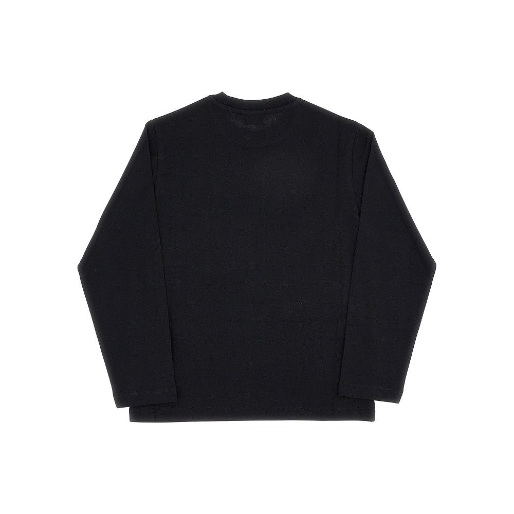 T-shirt a manica lunga con stampa logo