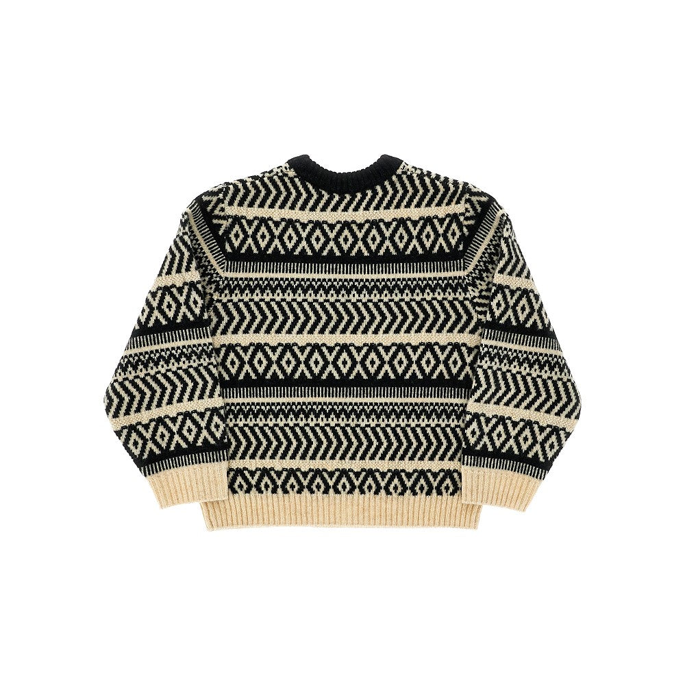 Pullover girocollo in lana
