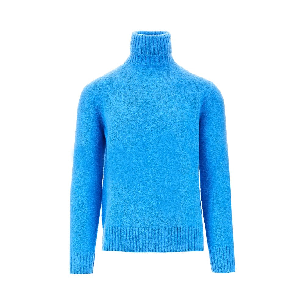 Virgin wool turtleneck sweater