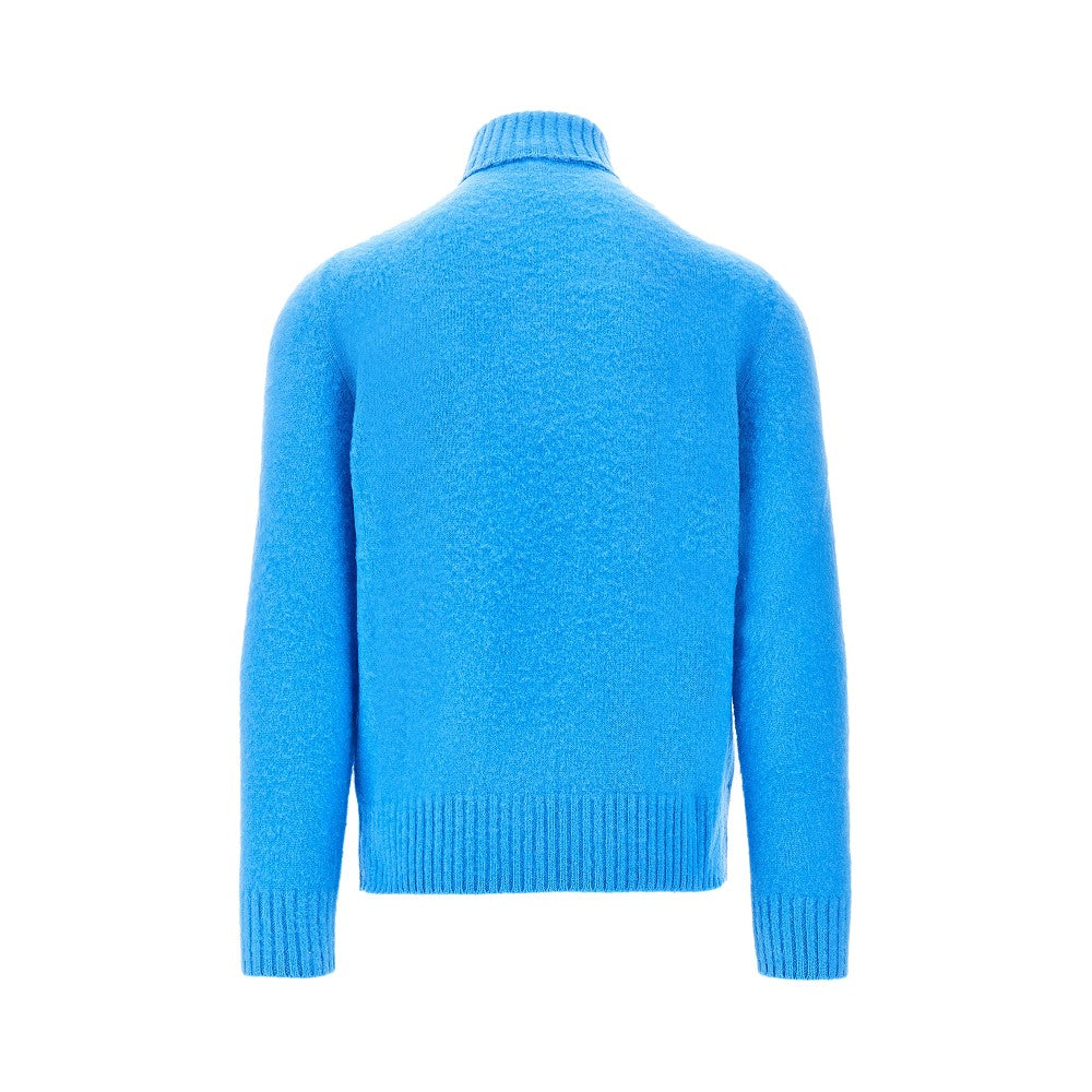 Virgin wool turtleneck sweater