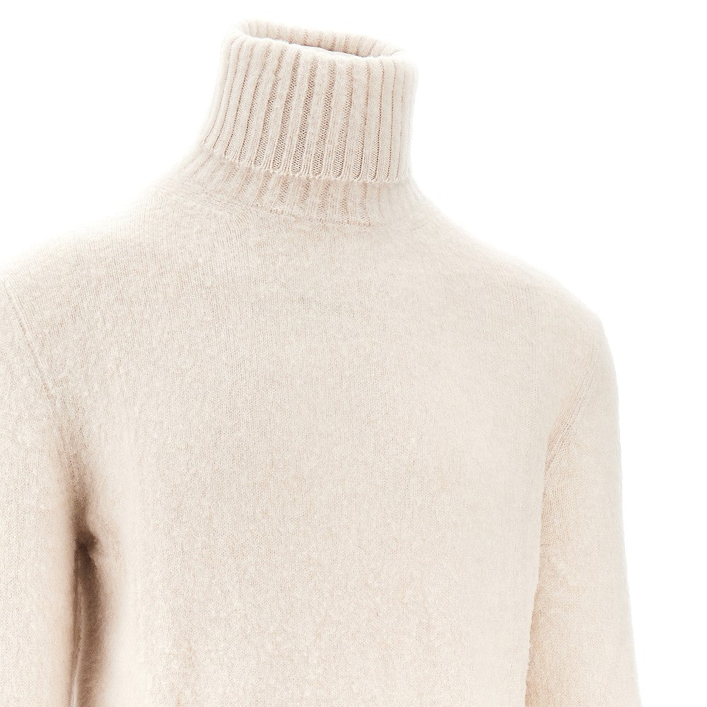 Virgin wool turtleneck sweater