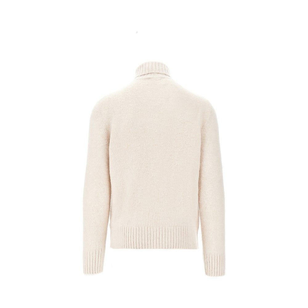 Virgin wool turtleneck sweater