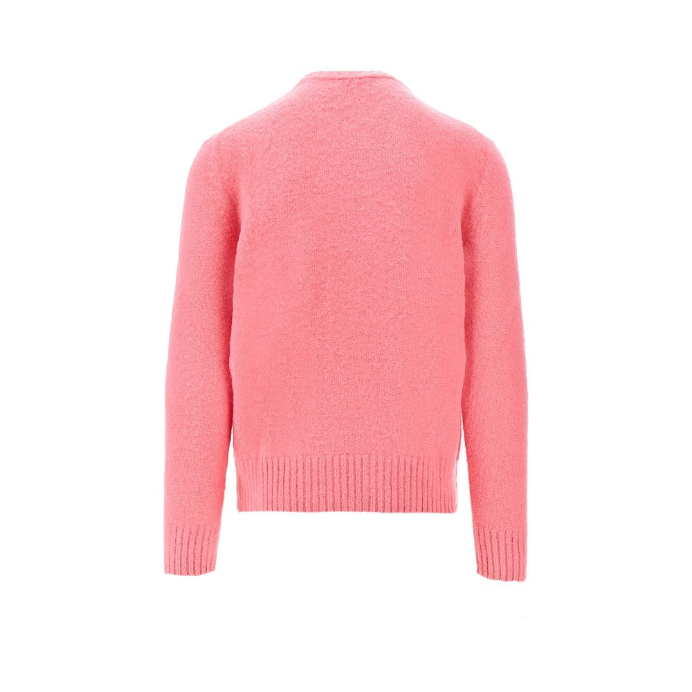 Virgin wool crewneck sweater